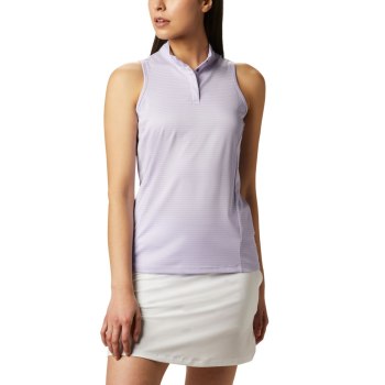 Dámské Polo Columbia Omni-Wick Hole High Sleeveless Fialové NWZVLX648